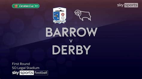 Carabao Cup second round: Barrow stun Derby on penalties as .